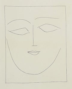 Cabeza cuadrada de mujer con los labios llenos, de Carmen