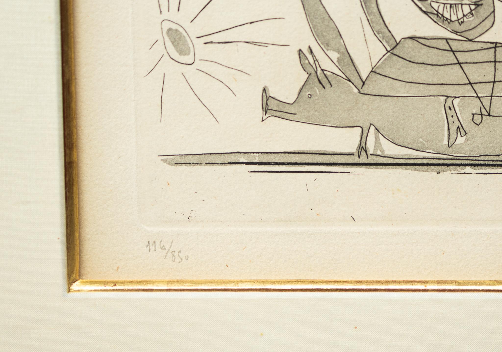 By Pablo Picasso
Intaglio Etching pair, edition 116/850, Dated 1937
Signed and numbered in pencil
Image size 14