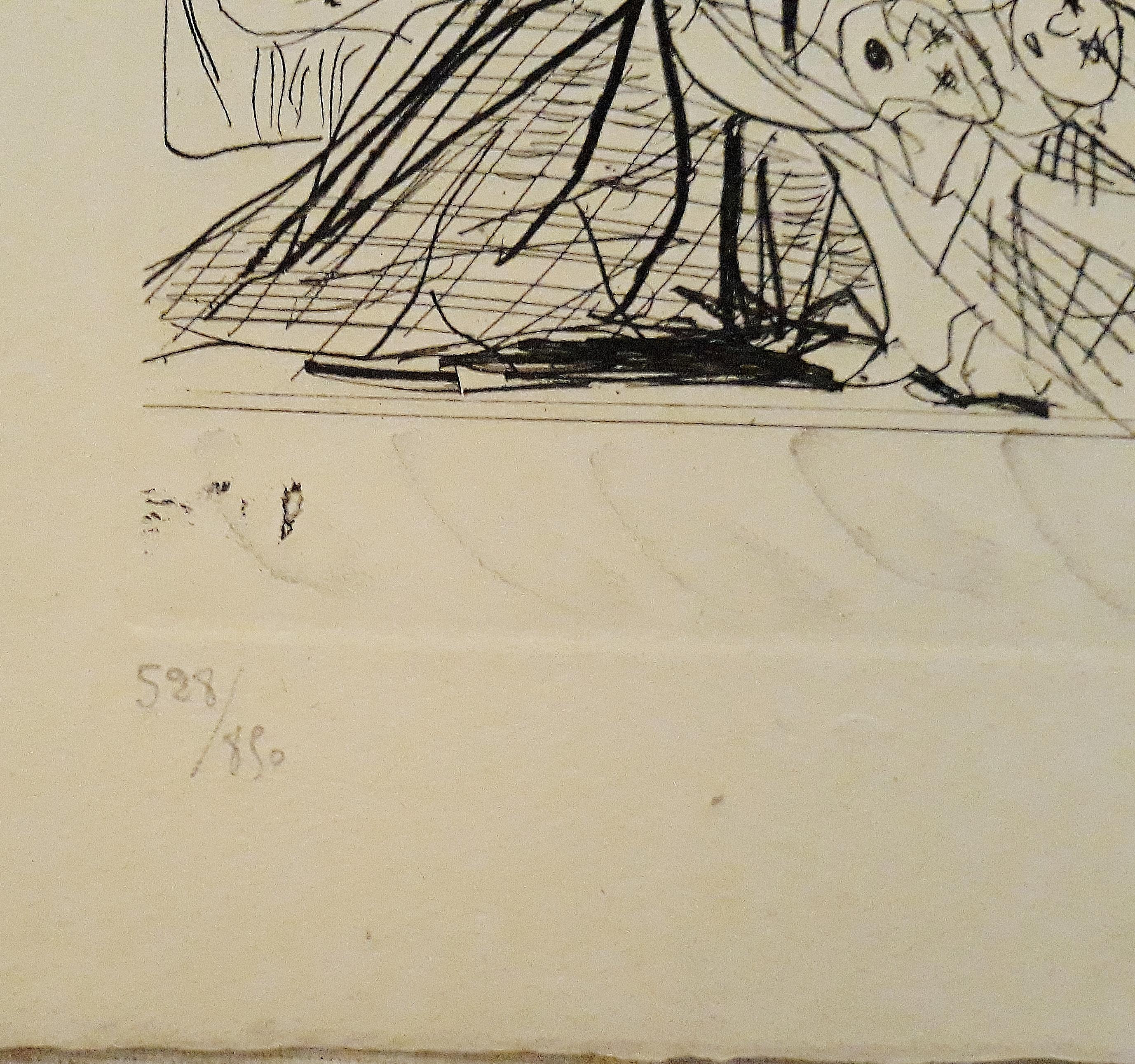 Sueño y Mentira de Franco - Original Etchings and Aquatints by P. Picasso - 1937 3