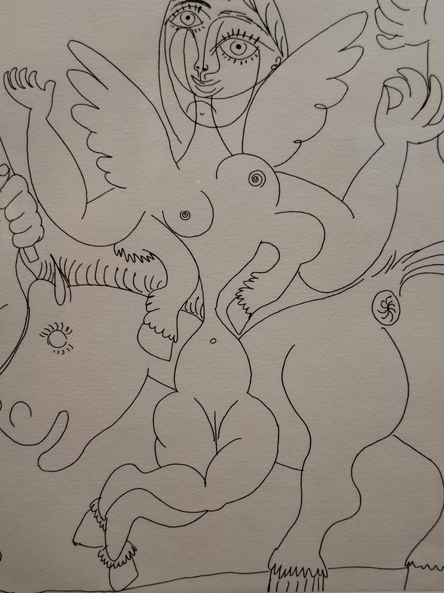 PABLO RUIZ PICASSO 
Untitled, from ‘Suite 156’.
1972
Signed and dated on plate.
37/50
Numbered in pencil.
41 x 47,5 cm.
