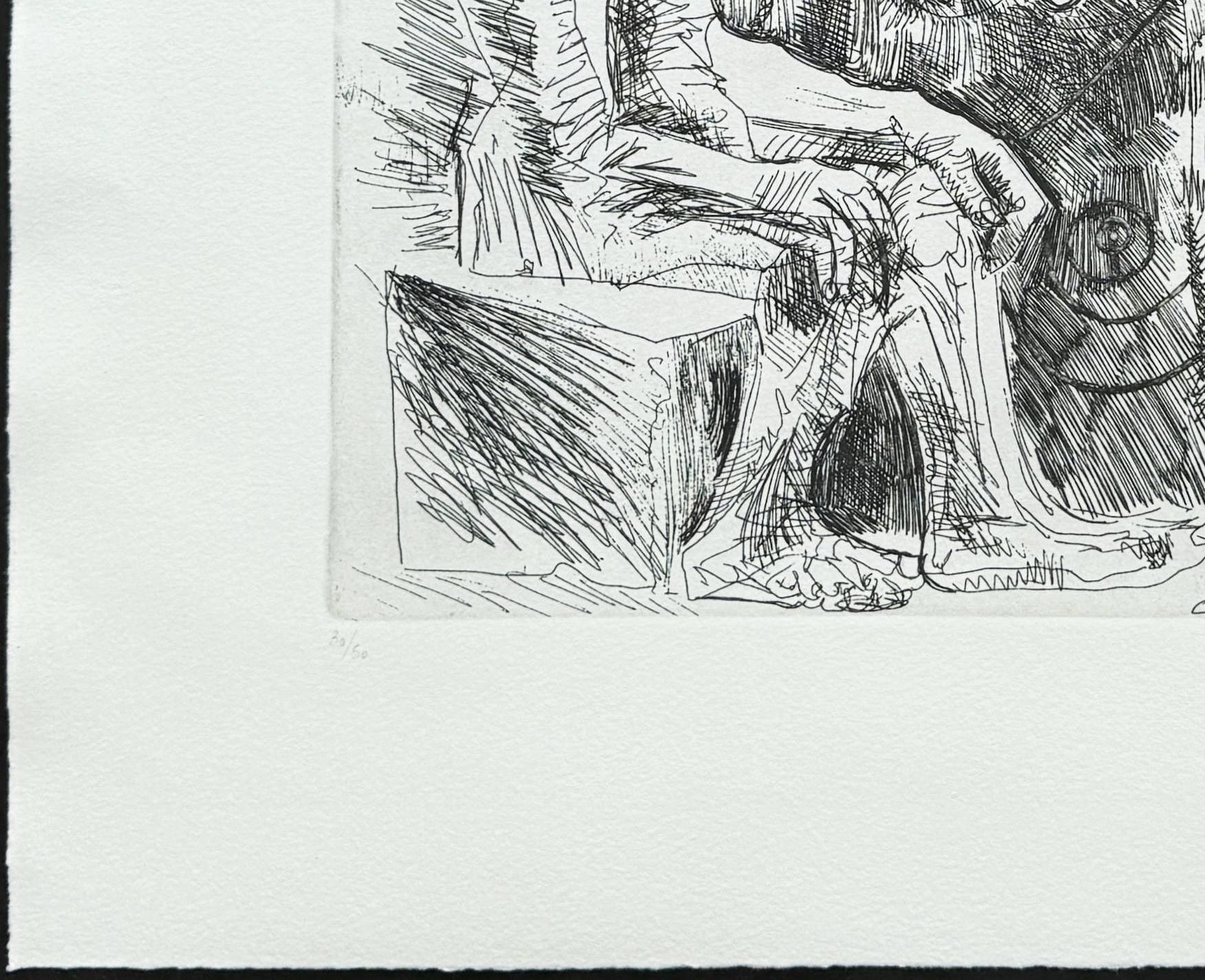 Suite 347, 4 avril 1968, L. 16 - Print by Pablo Picasso