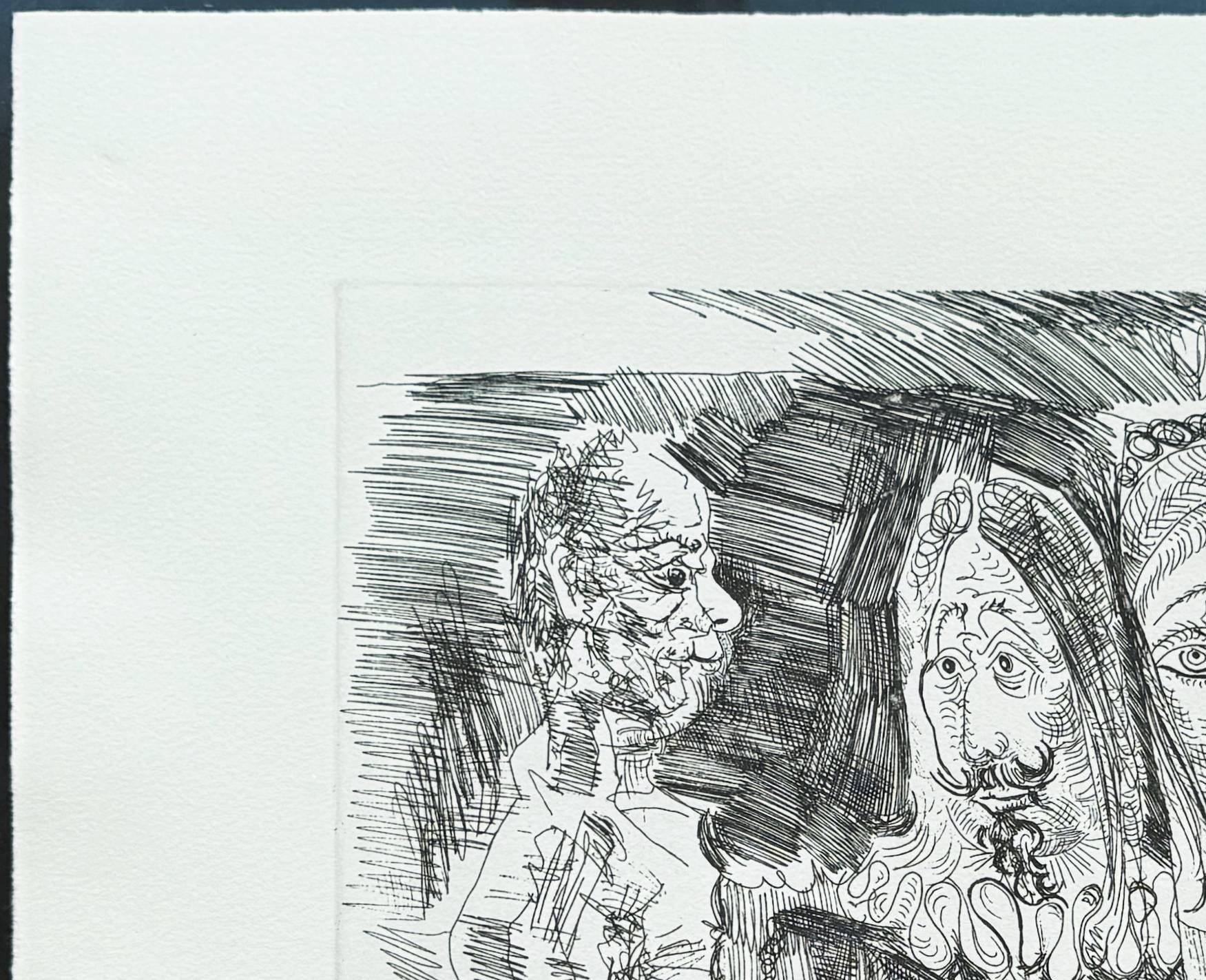 Suite 347, 4 avril 1968, L. 16 - Modern Print by Pablo Picasso