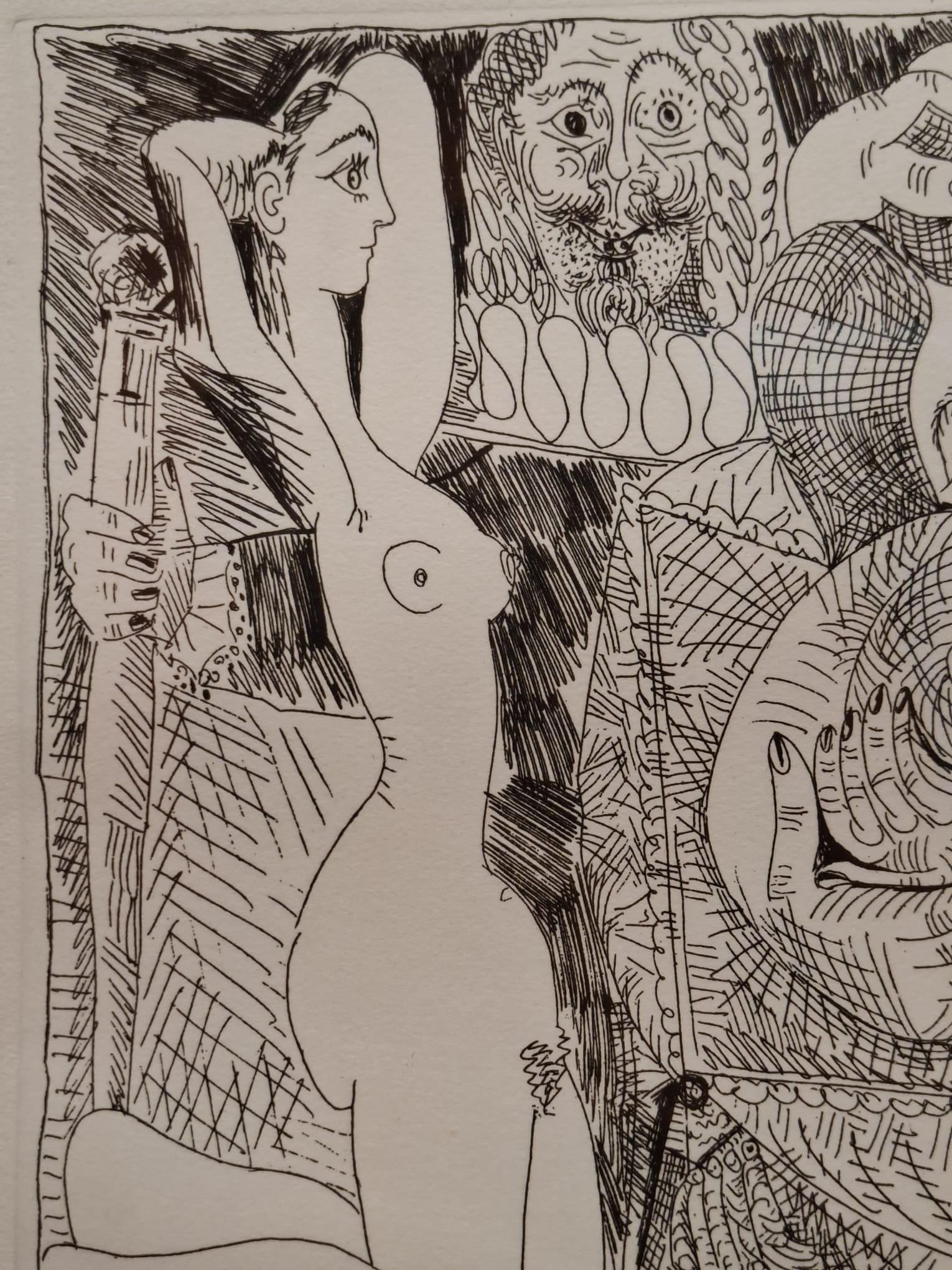 suite 347 - Marron Abstract Print par Pablo Picasso