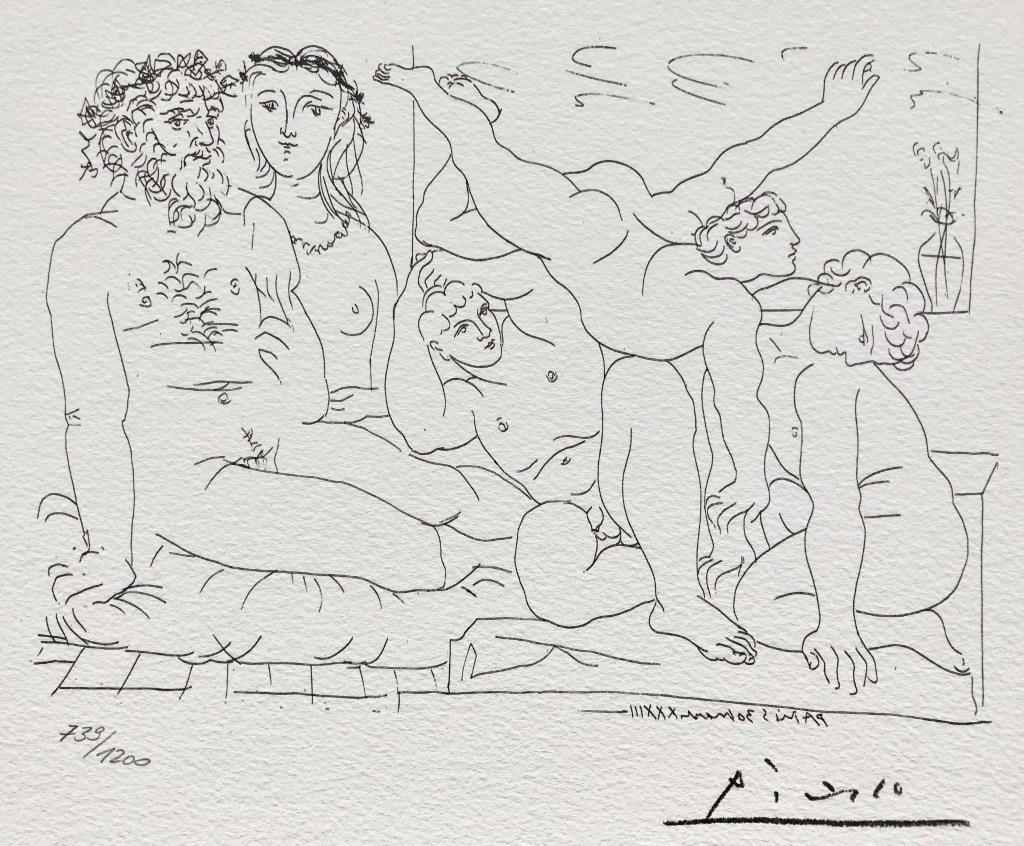 Pablo Picasso Nude Print - Suite Vollard (Planche LIV)