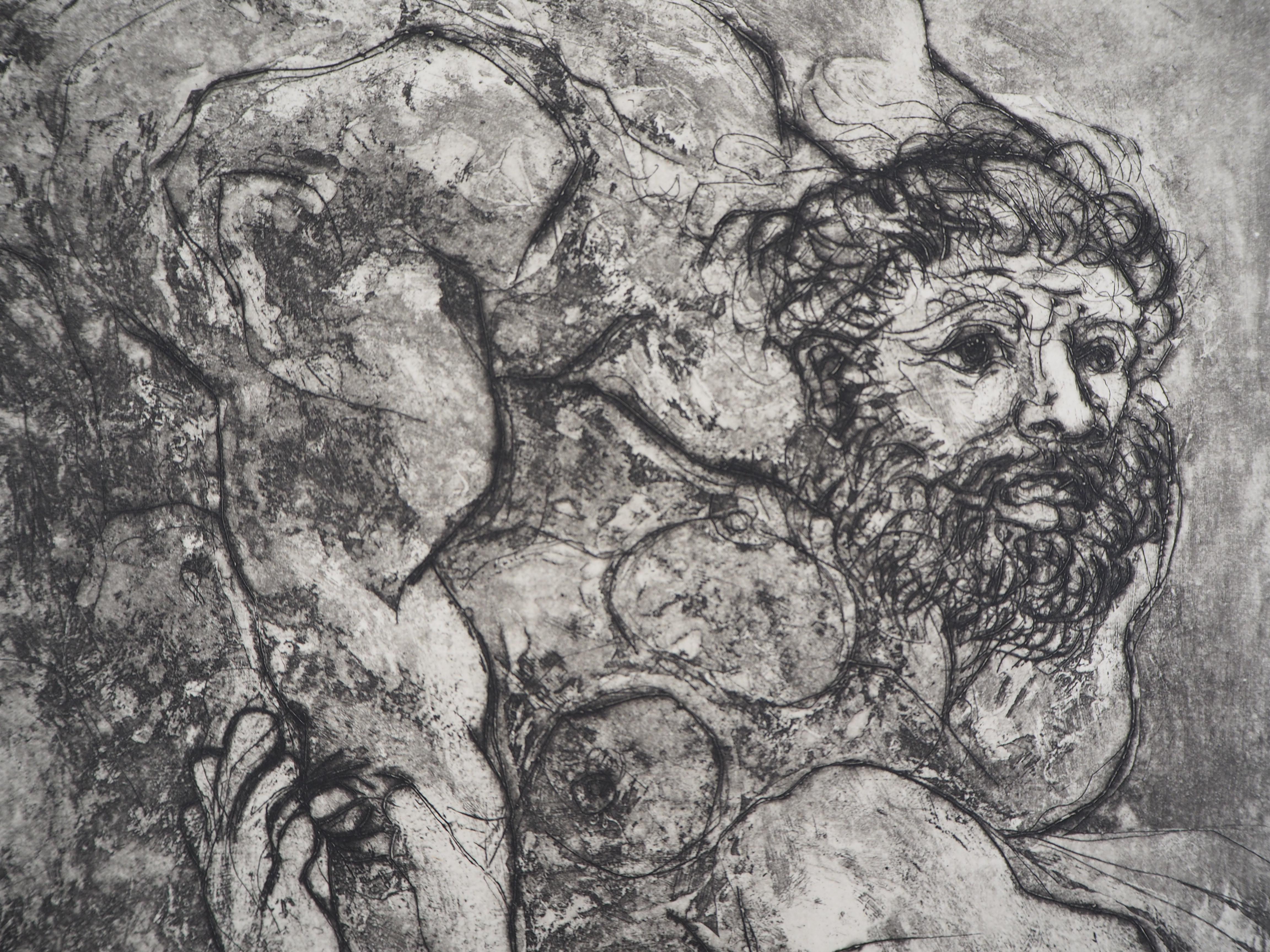 Suite Vollard (plate 32) The Lovers - Original etching and Aquatint, Handsigned 1