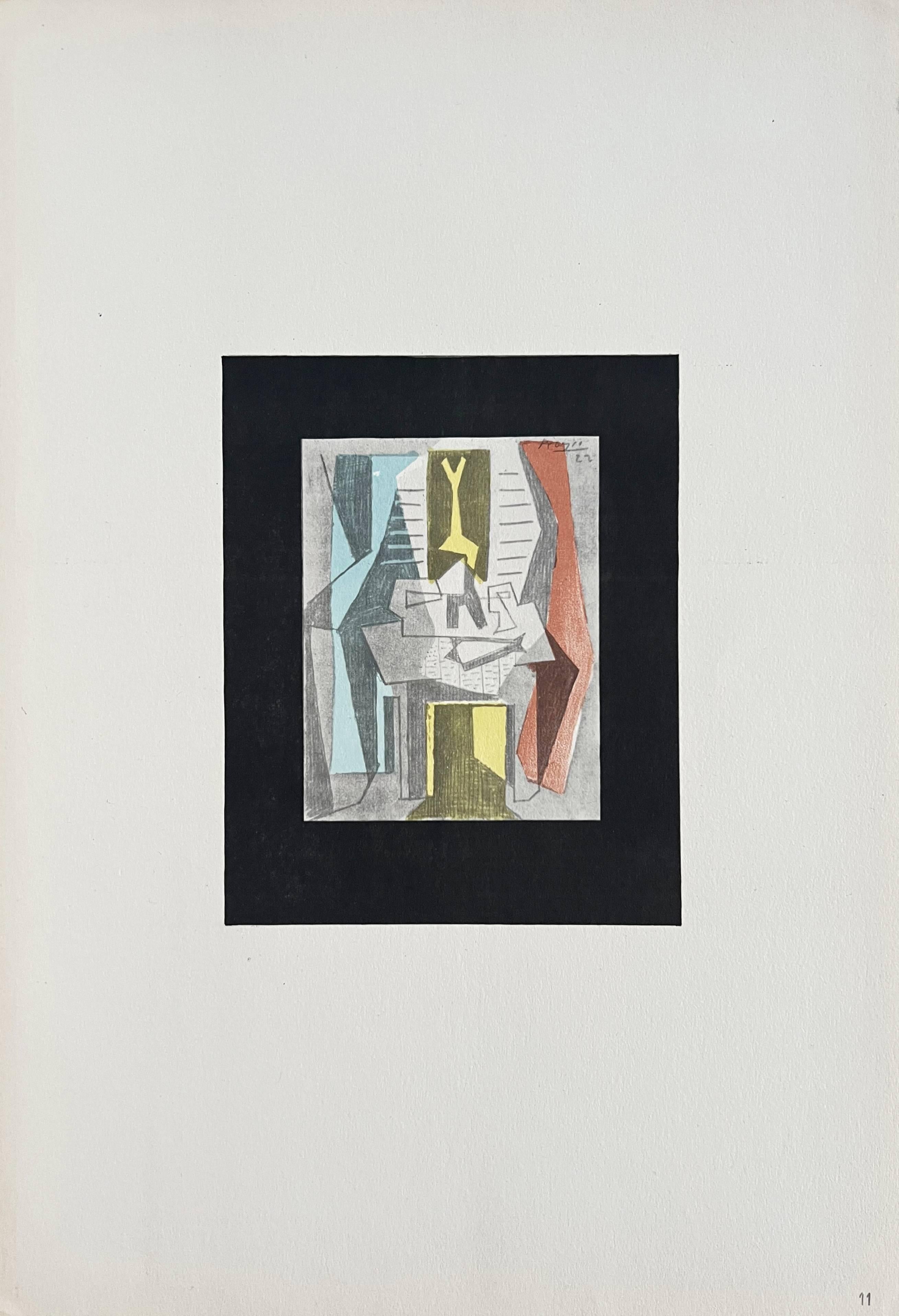 Figurative Print di Pablo Picasso - Tavolo prima della finestra