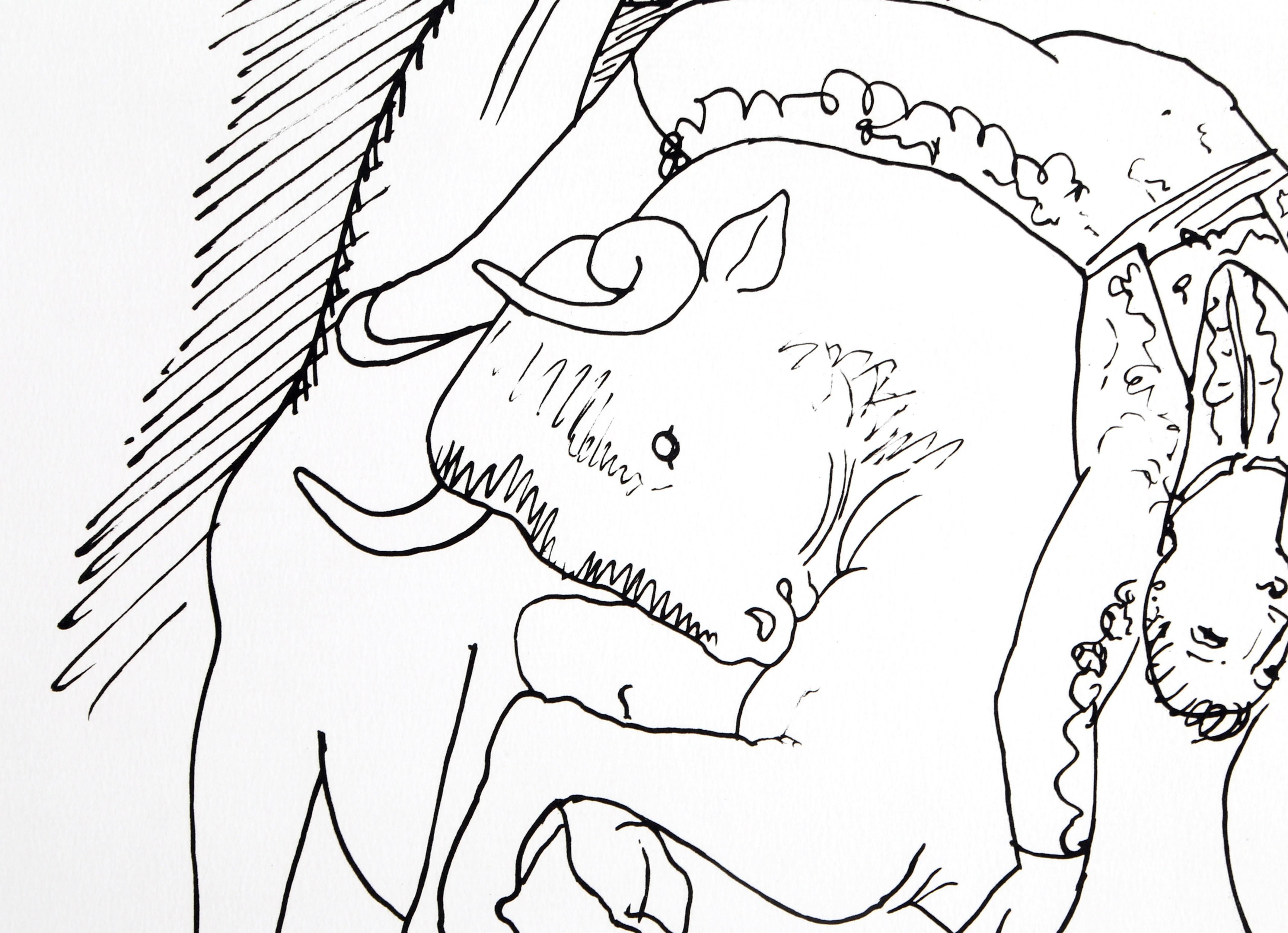 Taureau et Cheval, lithographie cubiste d'après Pablo Picasso en vente 1