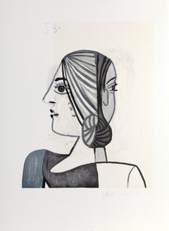 Tete, Cubist Lithograph by Pablo Picasso