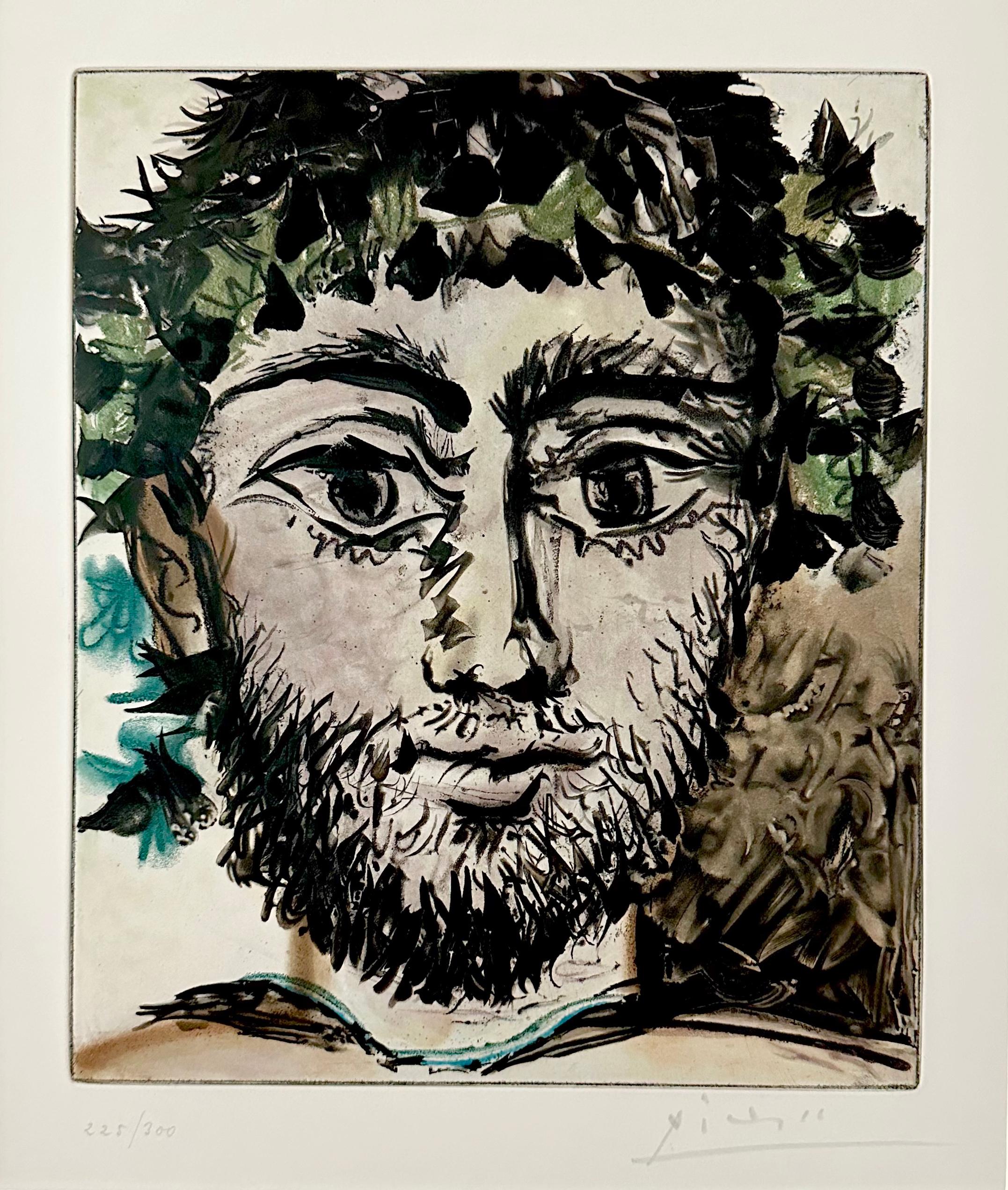 Pablo Picasso Portrait Print - Tete de Faune