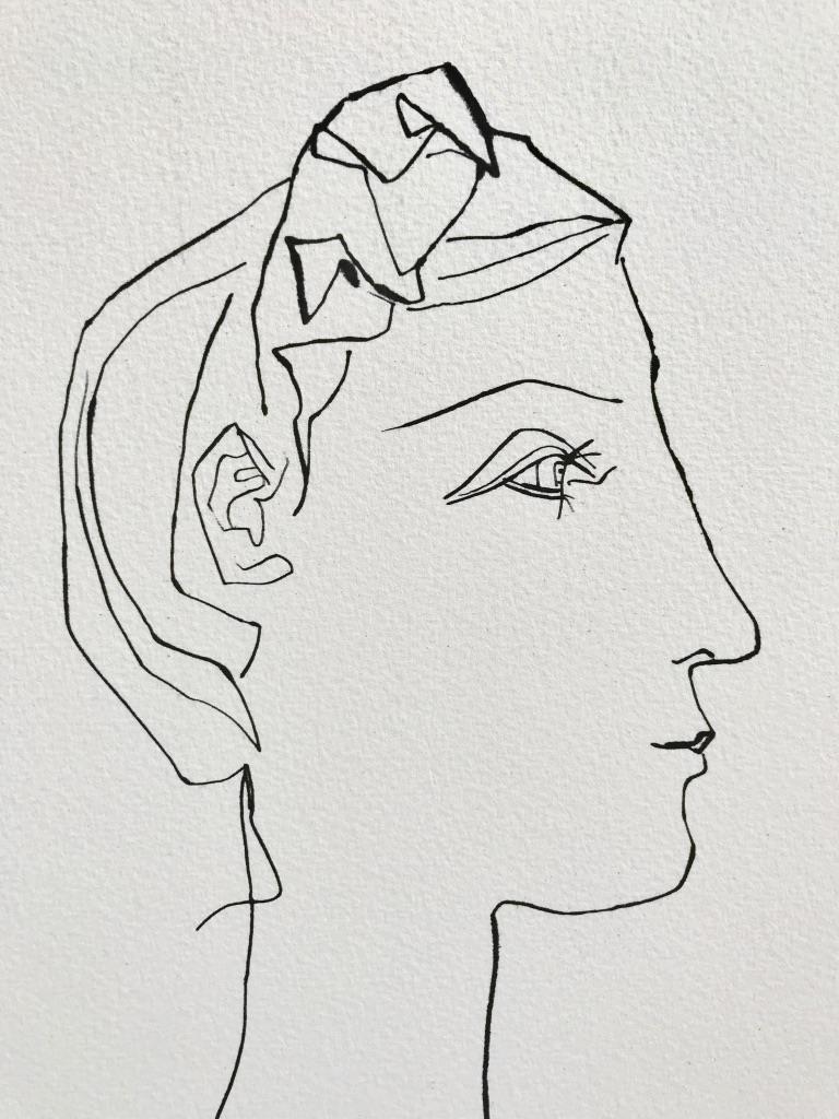  	Tête de femme de profil (Suite Gongora Planche XIX) - Print by Pablo Picasso