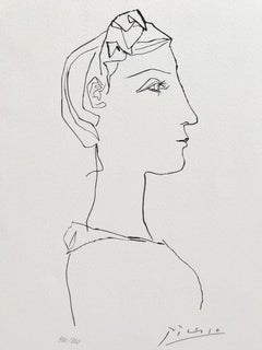  	Tête de femme de profil (Suite Gongora Planche XIX)