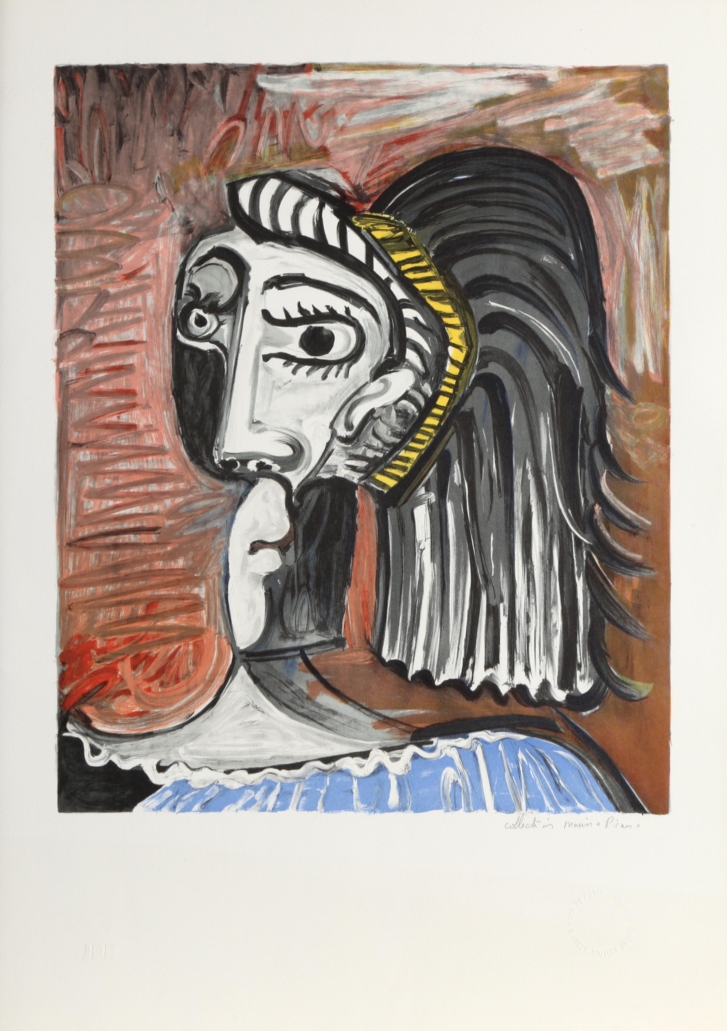 Pablo Picasso Abstract Print - Tete de Femme