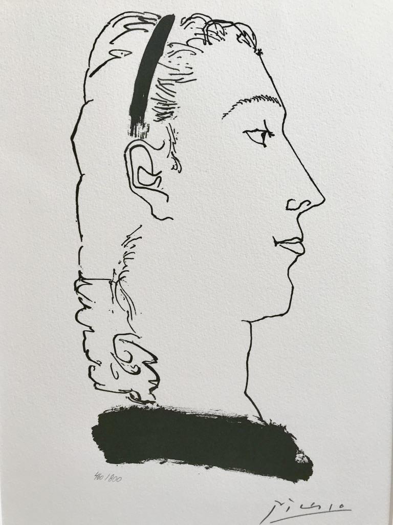 Tête de femme hautaine avec un bandeau dans les cheveux (Gongora Planche III) 2