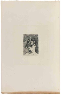 „Tête de Femme: Madeleine“ – Radierung von Pablo Picasso – um 1900