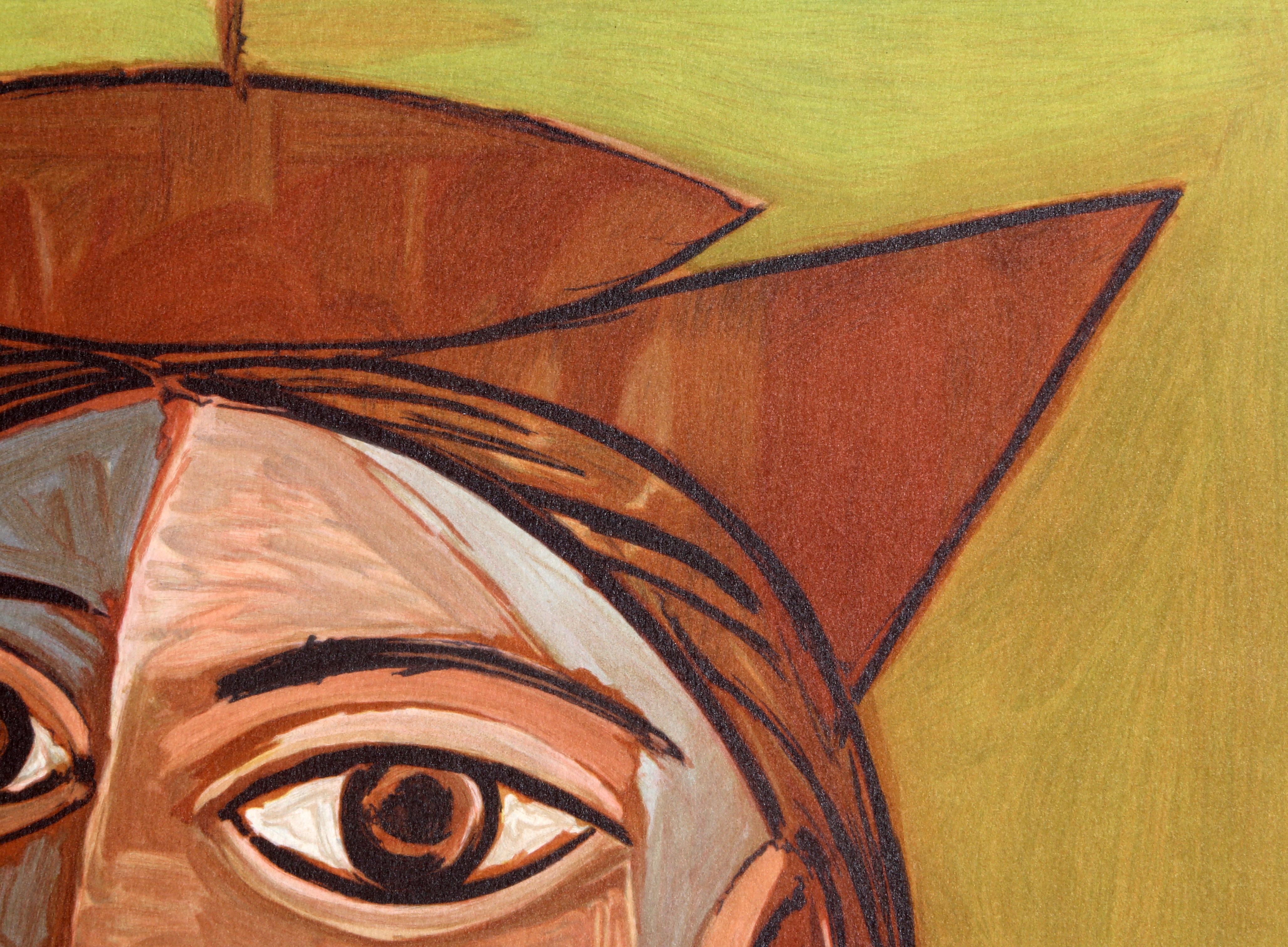 Tete De Femme, Modern Lithograph after Pablo Picasso For Sale 1