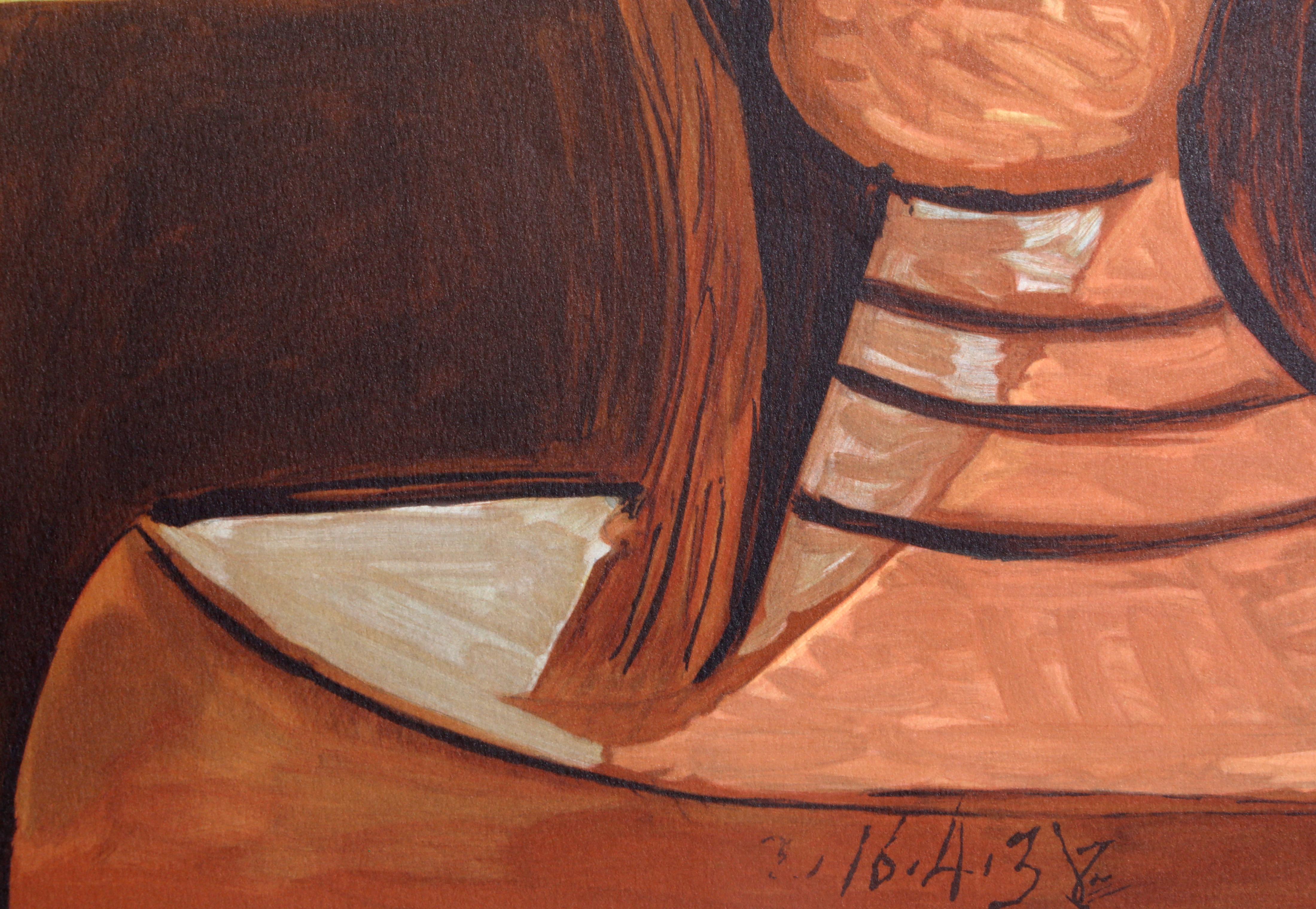 Tete De Femme, Modern Lithograph after Pablo Picasso For Sale 2