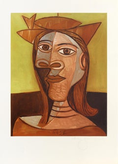 Tete De Femme, Modern Lithograph after Pablo Picasso