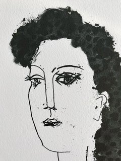 Tête de femme (Suite Gongora Planche XVIII)