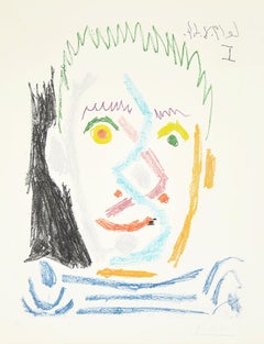 Tete D’Homme Au Maillot Raye (Man’s Head With Striped Shirt), 1964