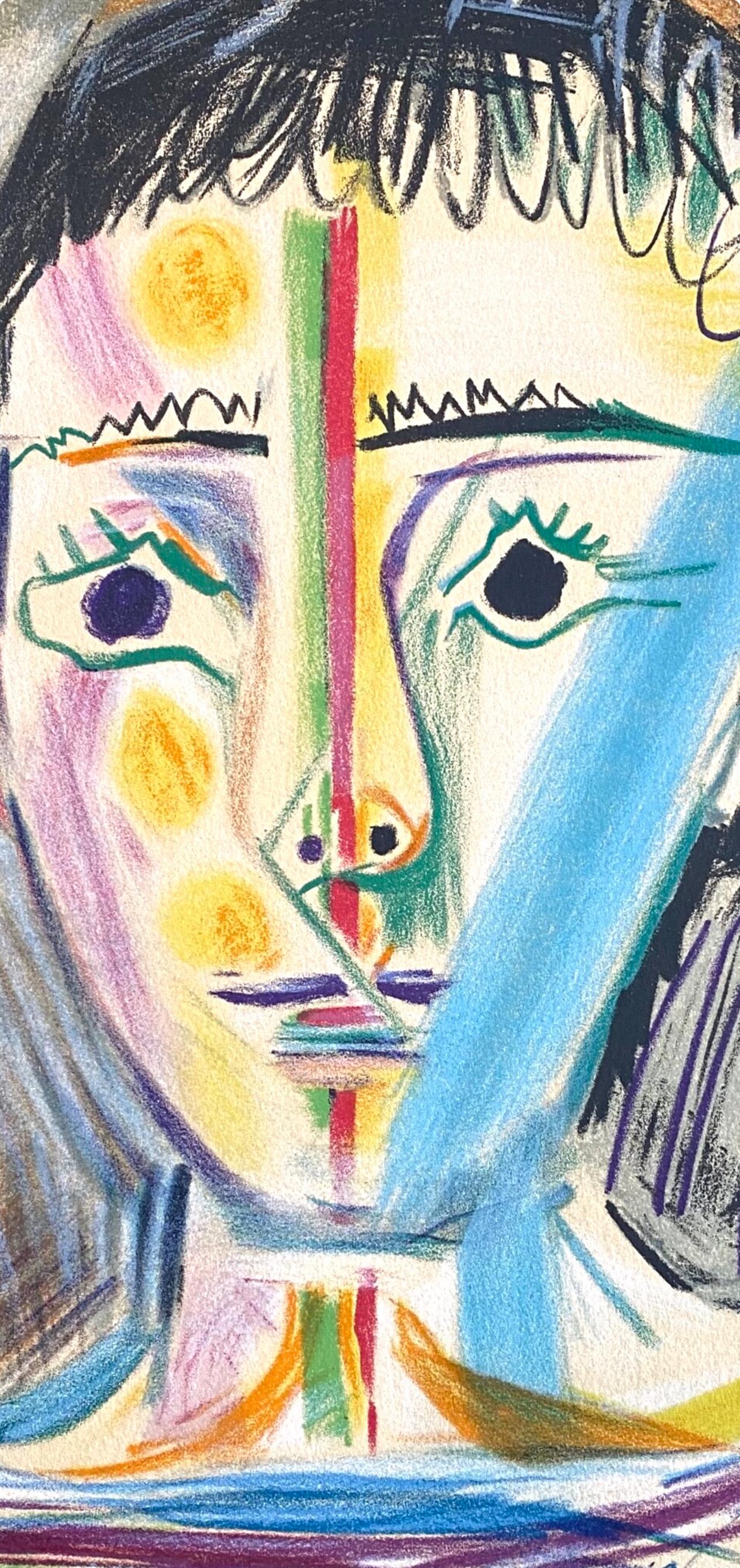 Tête d'un jeune homme en face, Les Peintres mes amis, Pablo Picasso For Sale 1