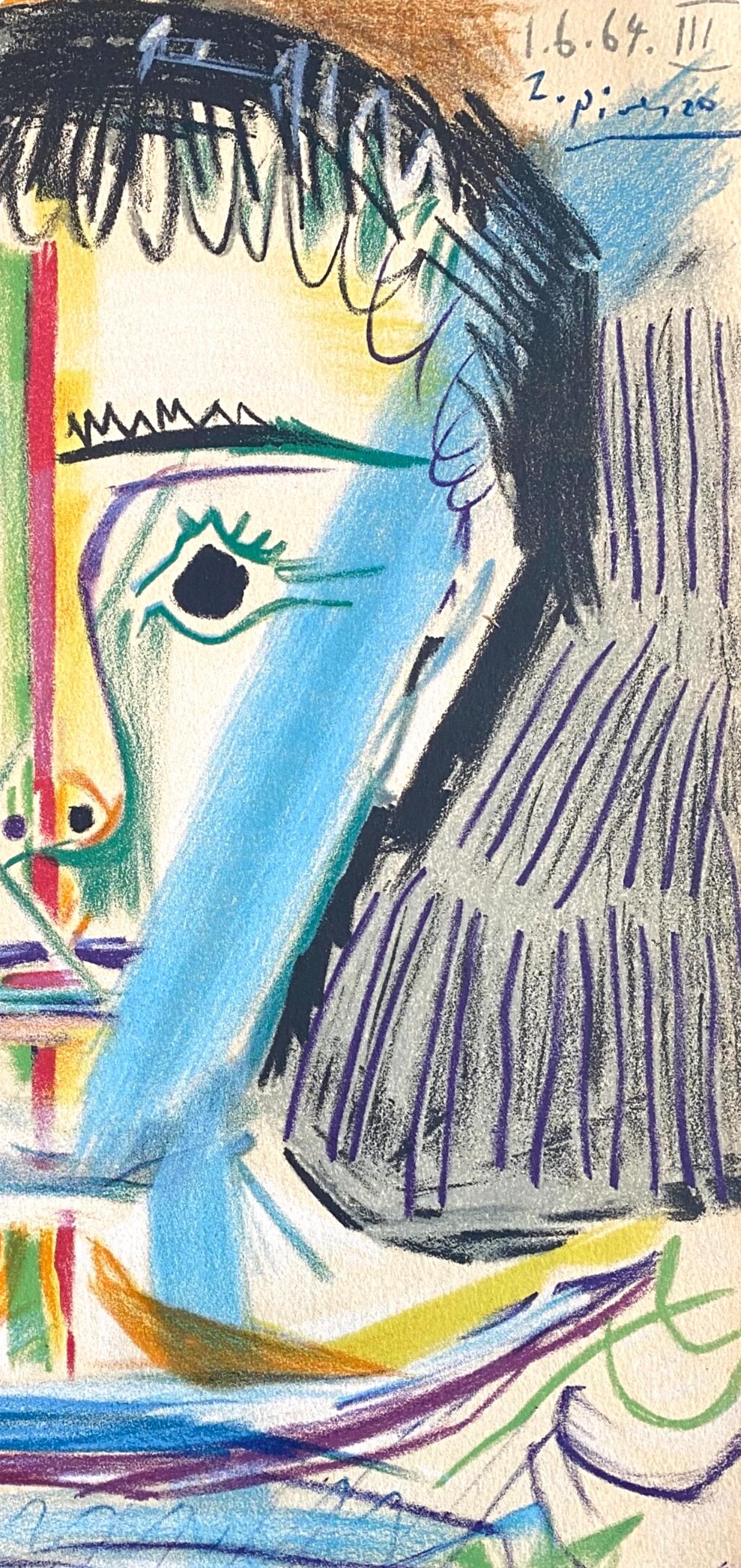 Tête d'un jeune homme en face, Les Peintres mes amis, Pablo Picasso For Sale 3
