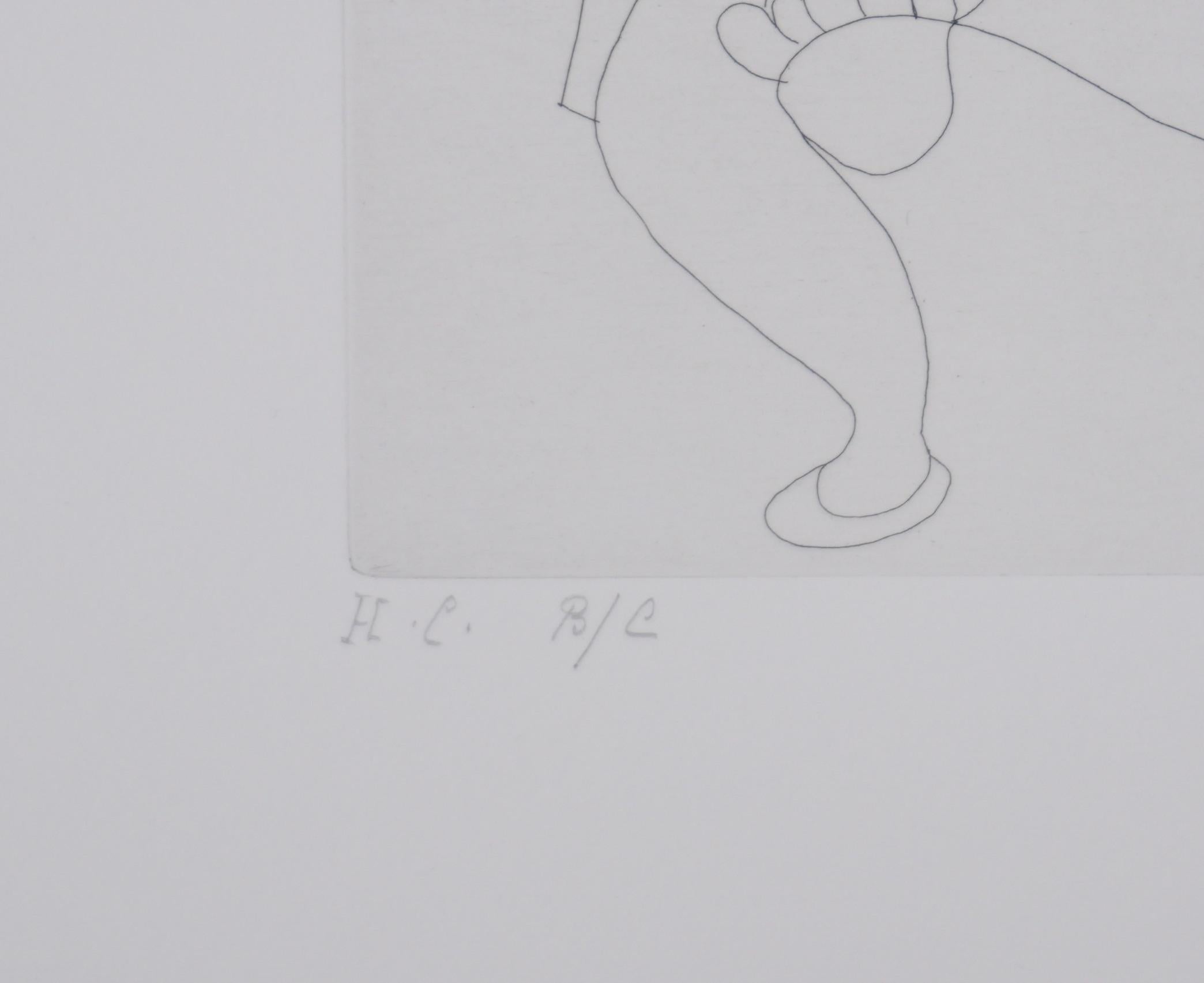 The 156, Belly Dancing - Original Etching, Signed (Baer #1904) For Sale 2