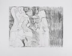 The 156, Degas Imagining and Two Girls - Original Etching, Signed (Baer #1971)