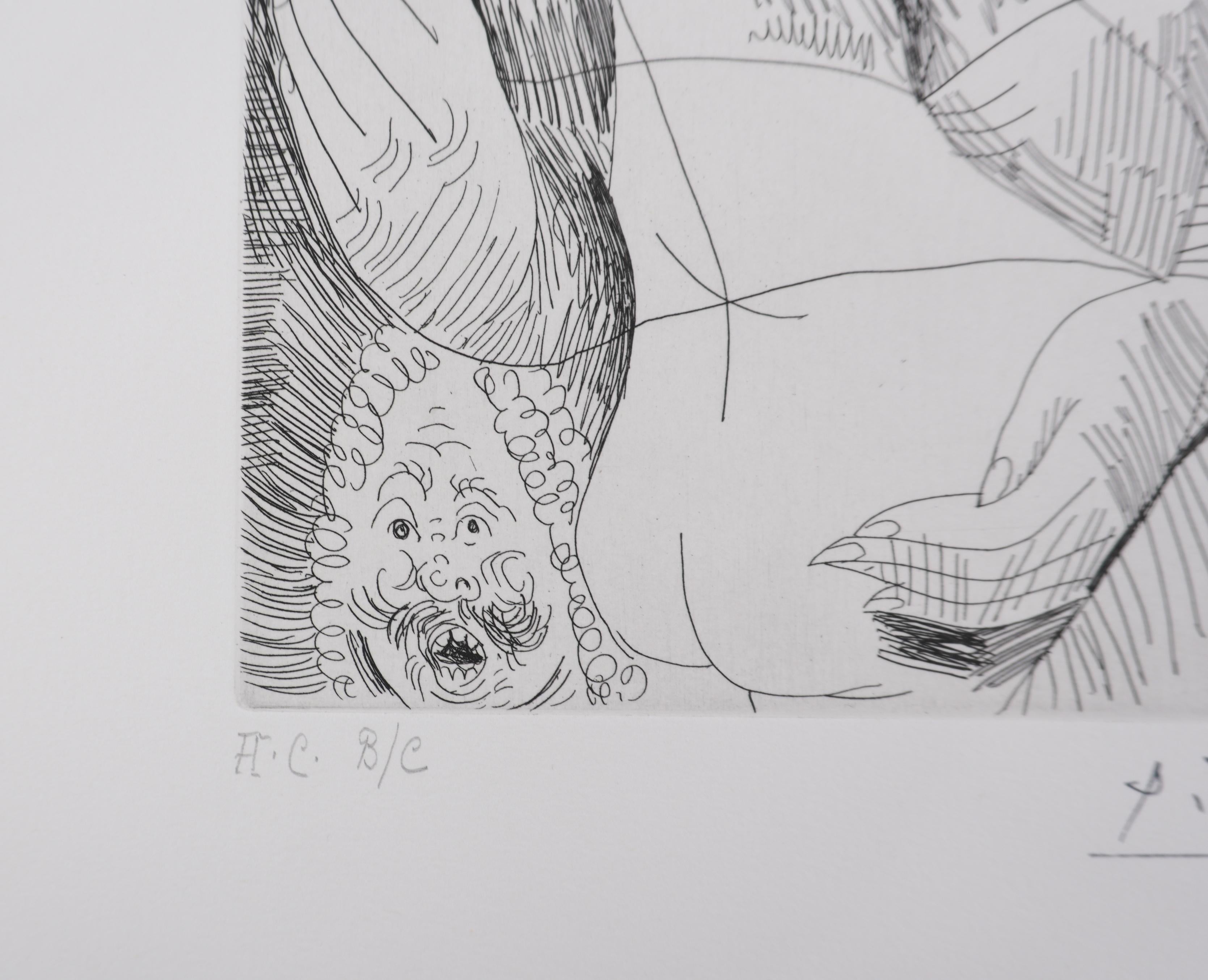 The 156, Four Women and Rembrandt - Original Etching, Signed (Baer #1903) For Sale 4