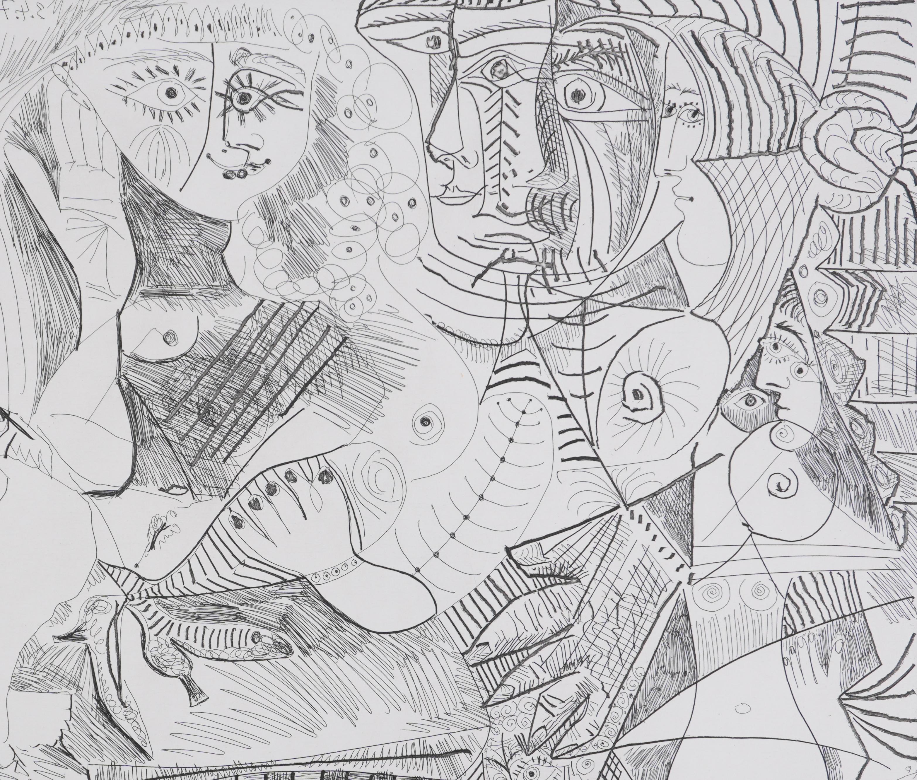 Pablo PICASSO (1881-1973)
Die 156, Degas der Visionär, Mädchen, das zuhört... (Tafel 108), 1978

Original-Radierung (Werkstatt Crommelynck)
Unterzeichnet mit Stempel
Gerechtfertigt HC B/C
Auf Vellum, 50 x 66 cm (ca. 19,68 x 25,98 in)

REFERENZ:
-