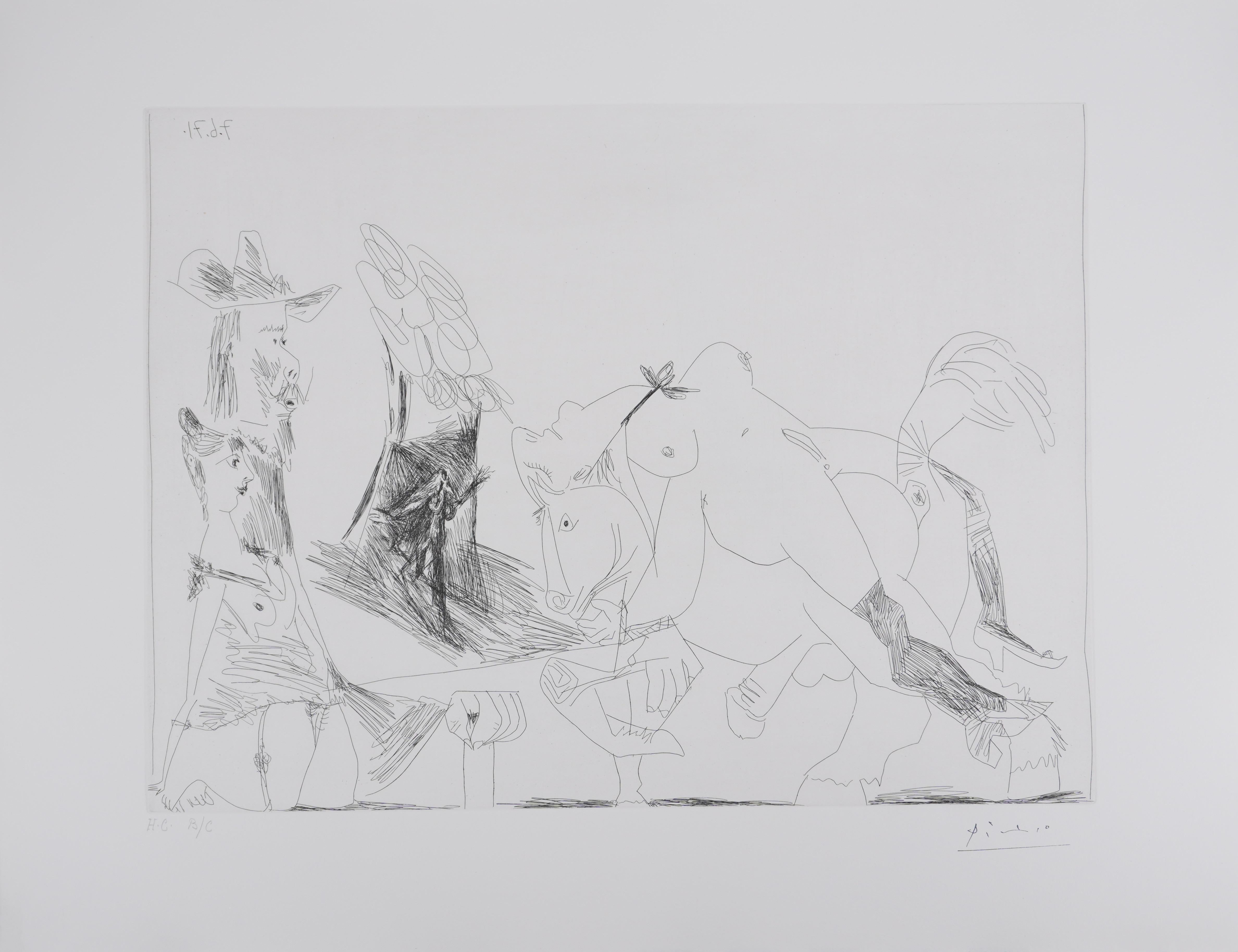 The 156, Memories and Spain - Original Etching, Signed (Baer #2012)
