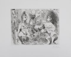 La 156, il gufo e Dega - Acquaforte originale, firmata (Baer #2017)