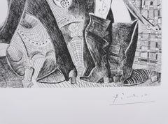 The 156, Painter Drawing is Model - Original Etching, Signed (Baer #1876)