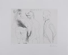 The 156, Scene of seduction - Gravure originale, signée (Baer #1959)