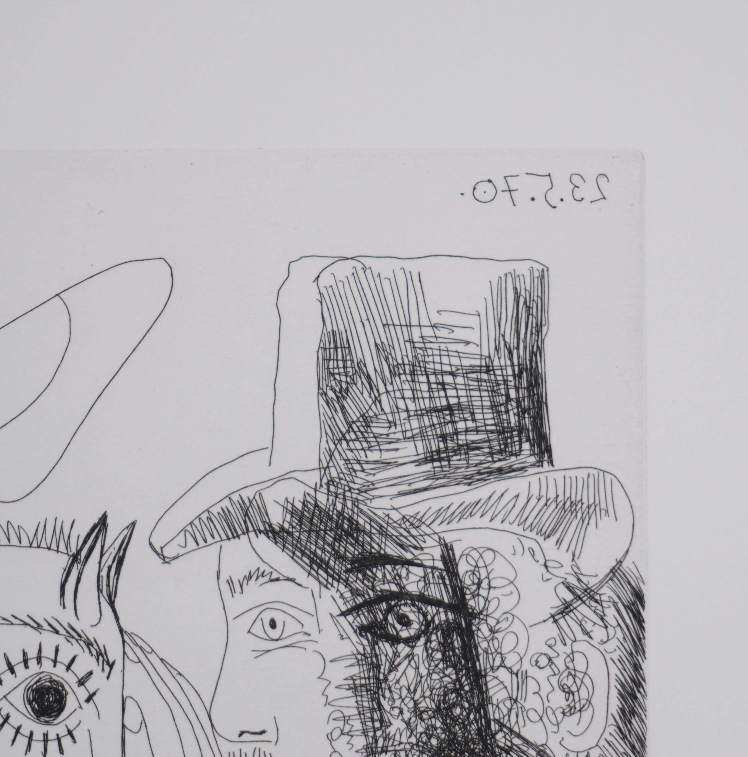 The 156, The Horsewoman at the Circus - Original Etching, Signed (Baer #1915) For Sale 3