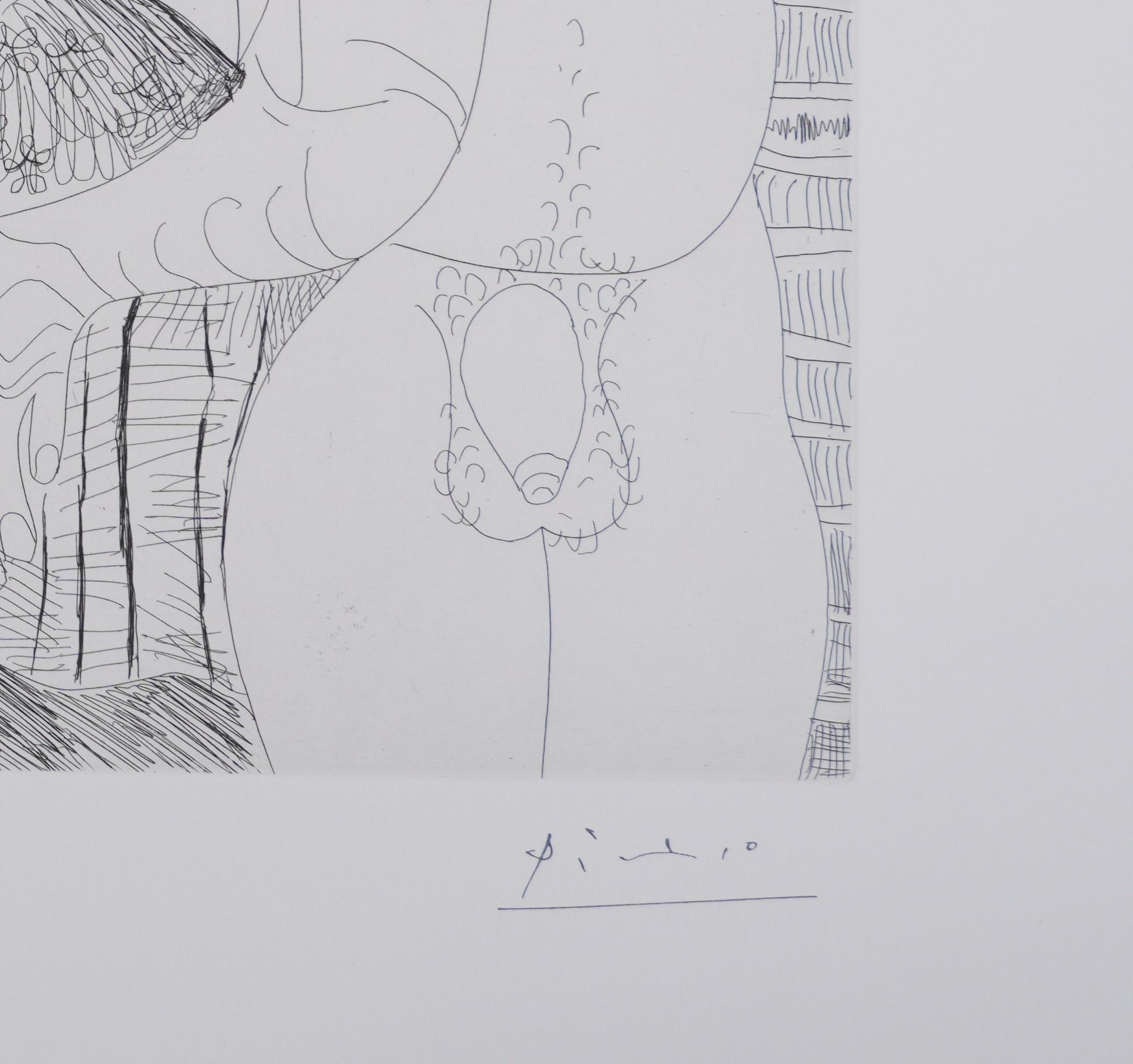The 156, Time Passes - Original Etching, Signed (Baer #1990) - Print by Pablo Picasso
