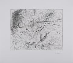 The 156, Woman in the Mirror - Original Etching, Signed (Baer #2023)
