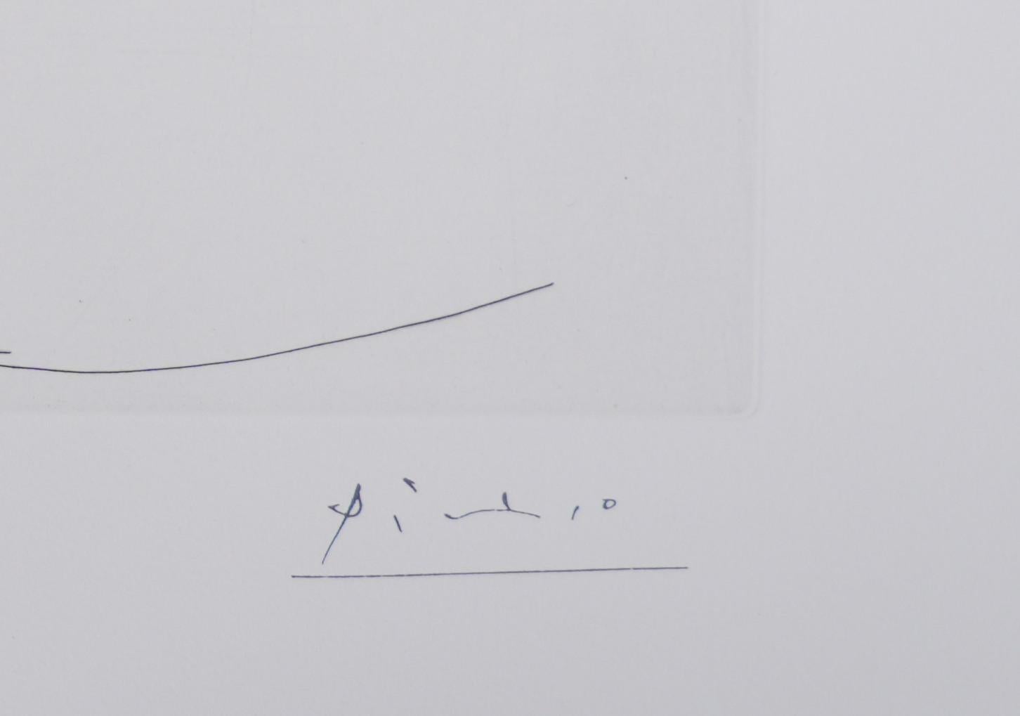 The 156, Woman with Three Profiles... - Original Etching, Signed (Baer #2006) - Print by Pablo Picasso