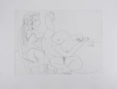 The 156, Woman with Three Profiles... - Original Etching, Signed (Baer #2006)