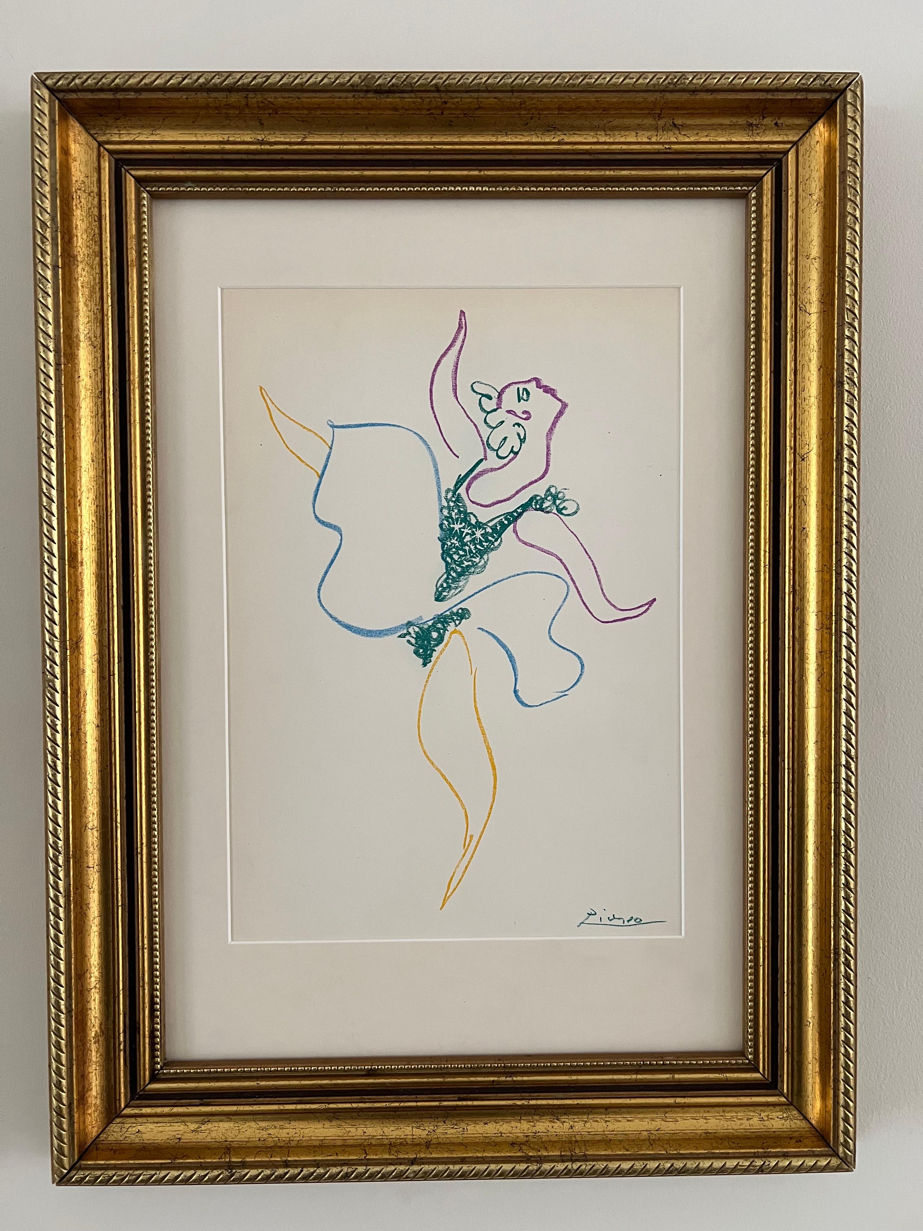 Pablo Picasso - Le Ballet (la danseuse de ballet) - lithographie, encadrée
