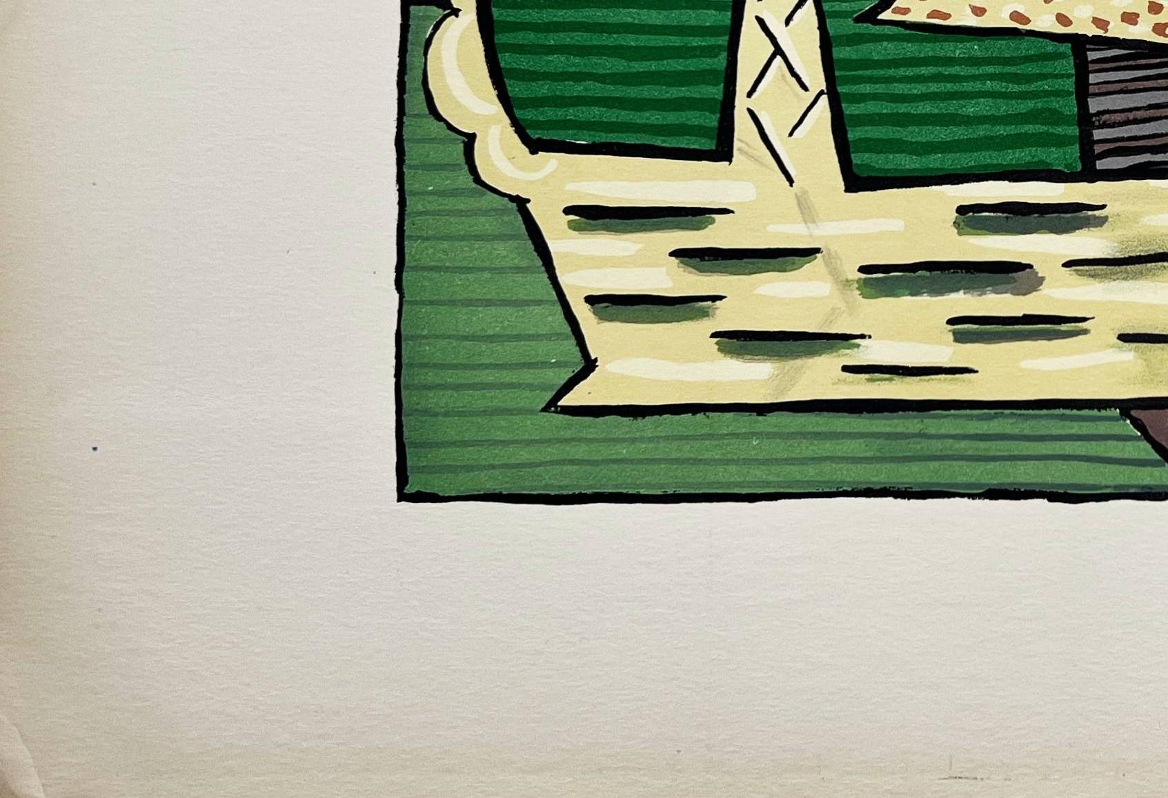 The Basket - Beige Print by Pablo Picasso