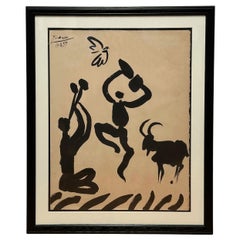 "The Dance of the Shepherds"  Original Lithograph by Pablo Picasso
