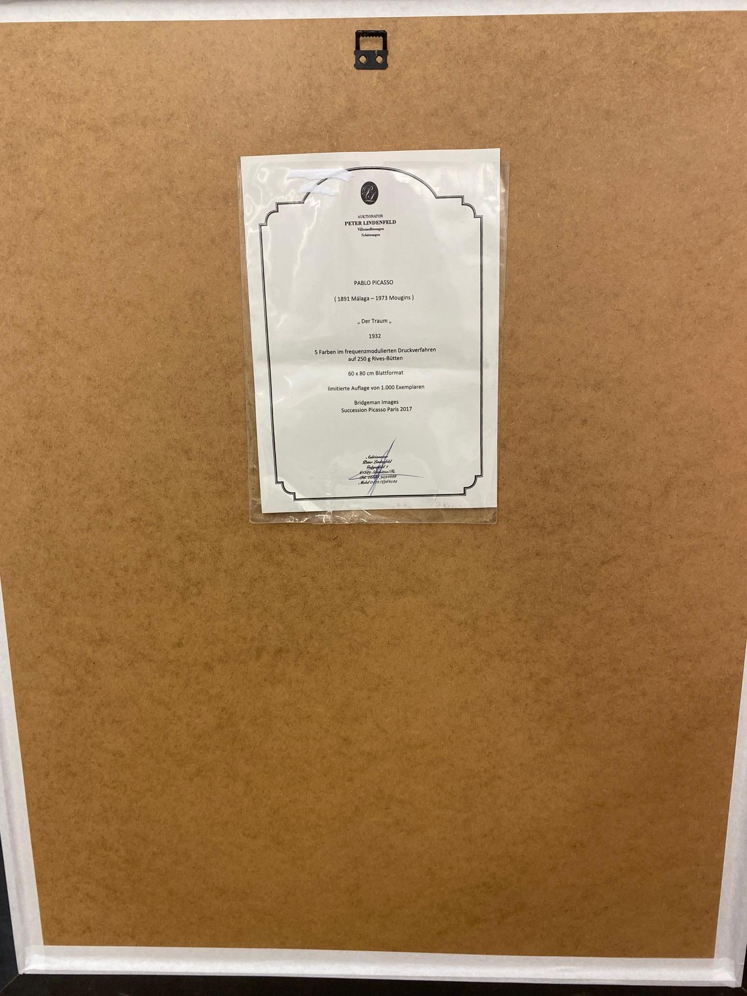 Le rêve - Pablo Picasso Édition limitée de son modèle Marie-Thérèse Walter en vente 3