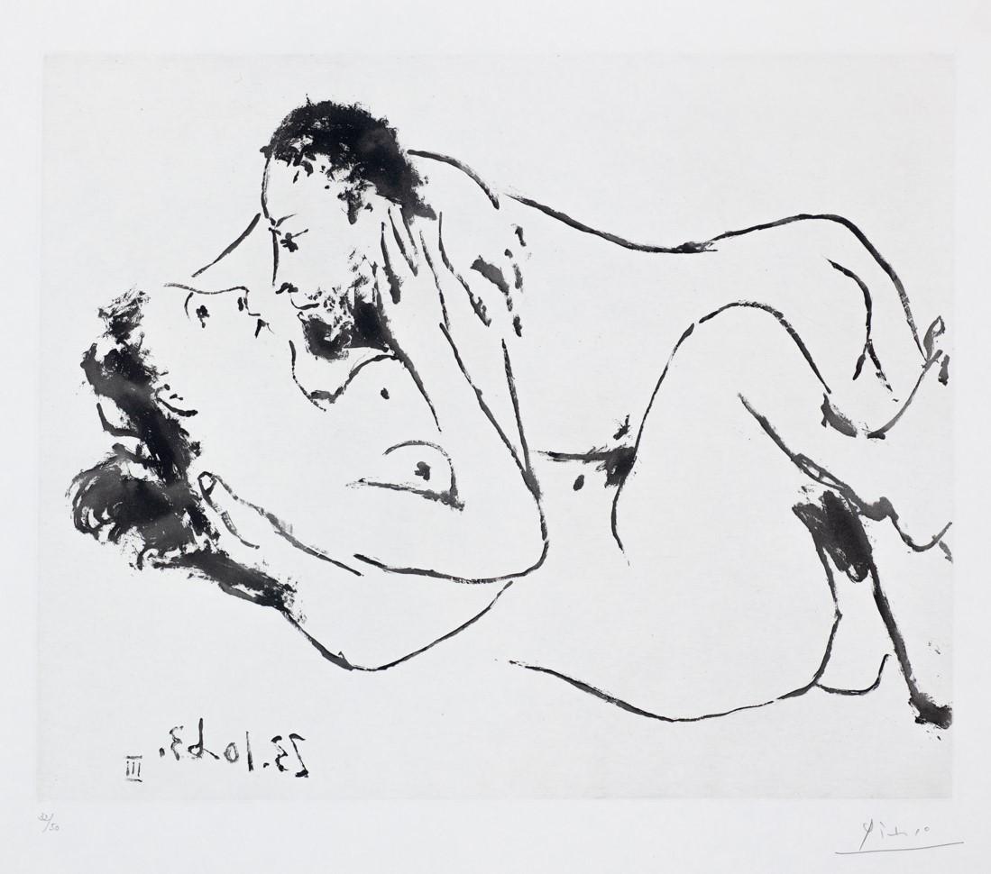 Pablo Picasso Figurative Print - The Embrace, 1963 (B.1116)
