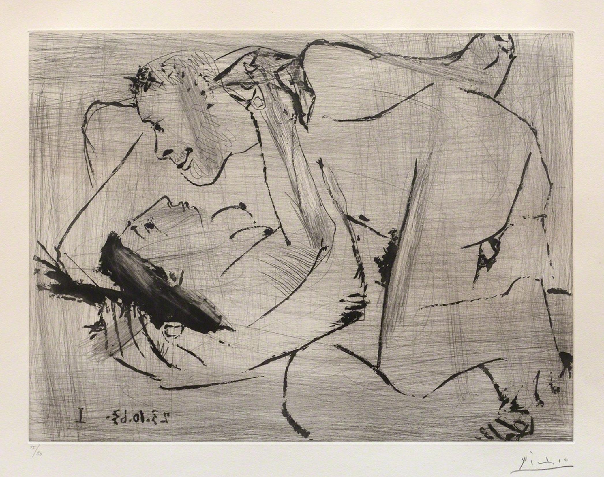 The Embrace VI (L’Etreinte VI -3rd state) - Print by Pablo Picasso