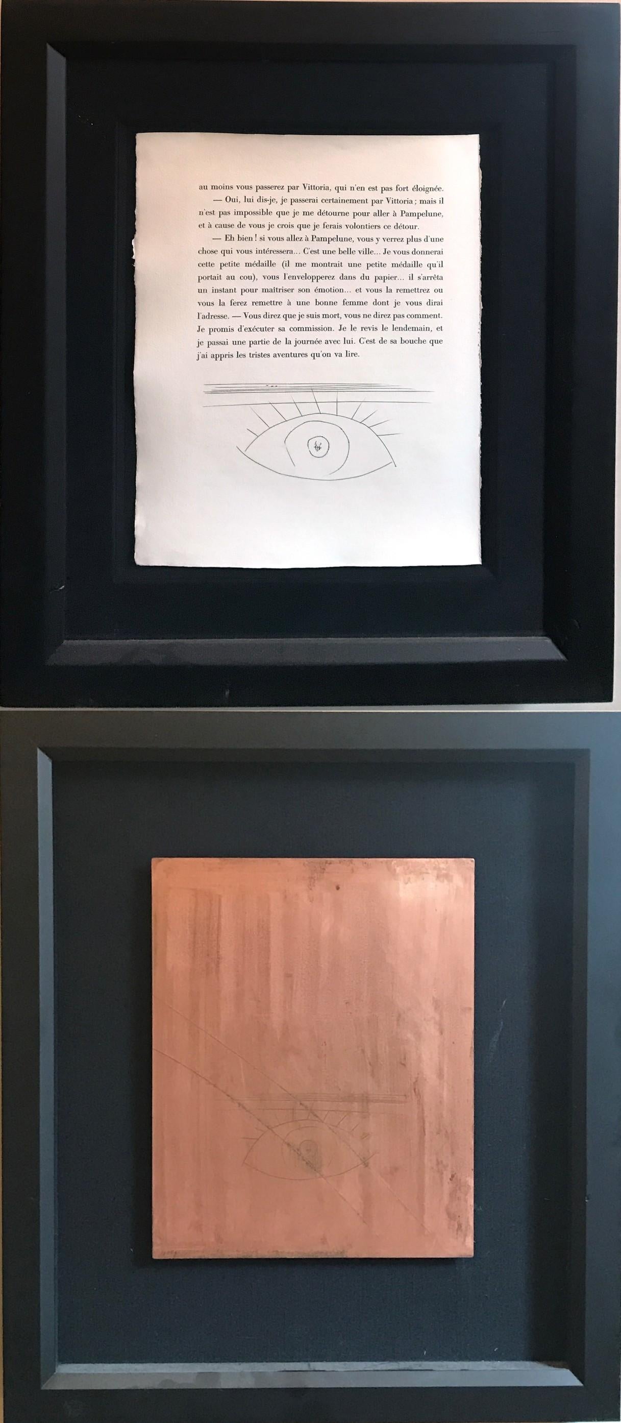 Pablo Picasso Portrait Print - The Eye (Plate X), from Carmen