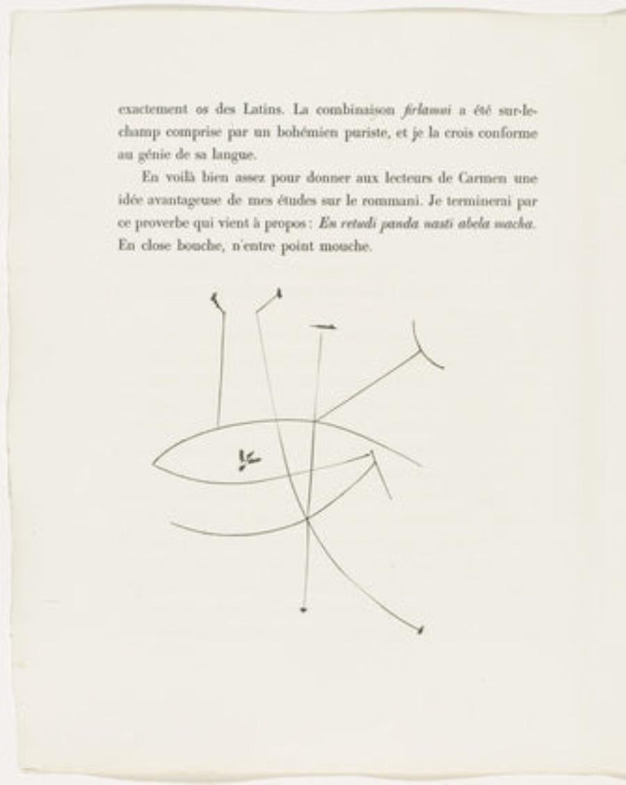 Pablo Picasso Abstract Print - The Eye (Plate XXXVIII), from Carmen