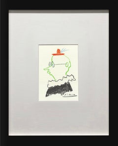 The Friend Offset Print by Pablo Picasso, Framed, 1990, Gallery Style