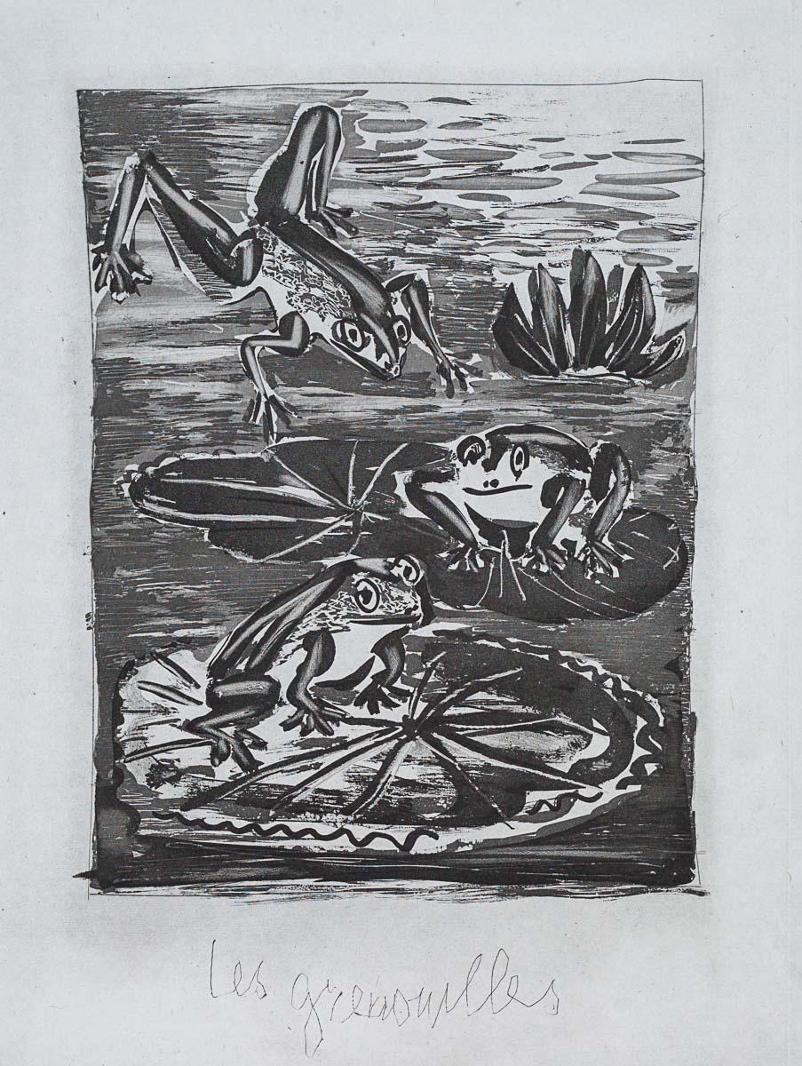 The Frog, 1942 (Histoire Naturelle - Textes de Buffon, B.357) - Print by Pablo Picasso