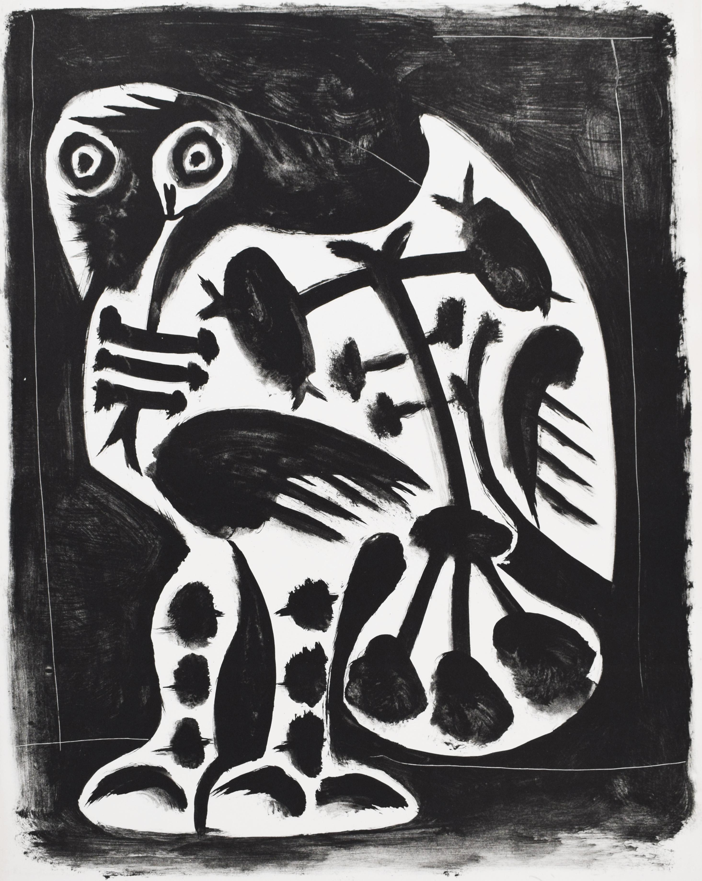 Pablo Picasso Animal Print - The Great Owl - Owl Wisdom French Spanish