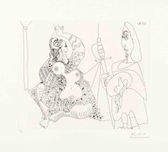 12 Mai 1970 - Etching by Pablo Picasso - 1970